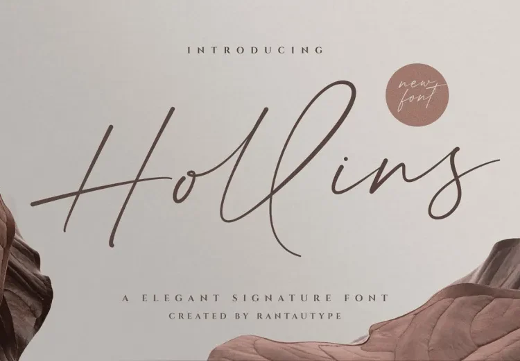 Hollins Font Free Download Signature