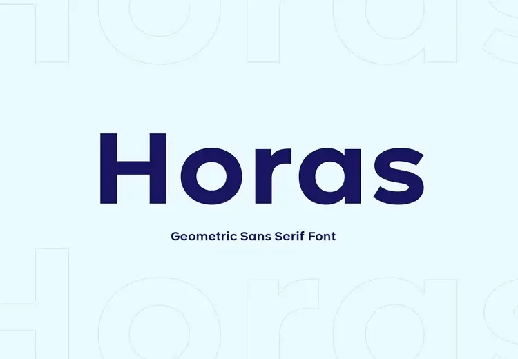 Horas Font Family Free Download Sans Serif