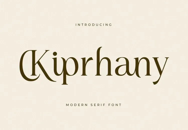 Kiprhany Font Free Download Serif