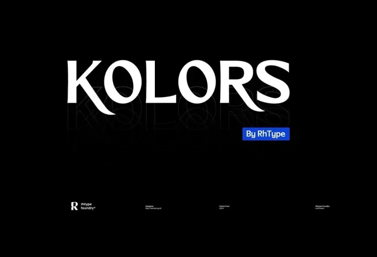 Kolors Font Family Free Download Display