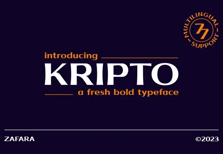 Kripto Font Free Download Sans Serif