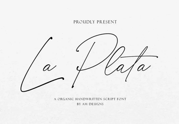 La Plata Font Free Download Handwritten