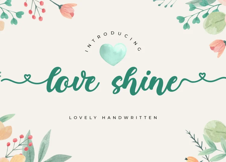 Love Shine Font Free Download Script