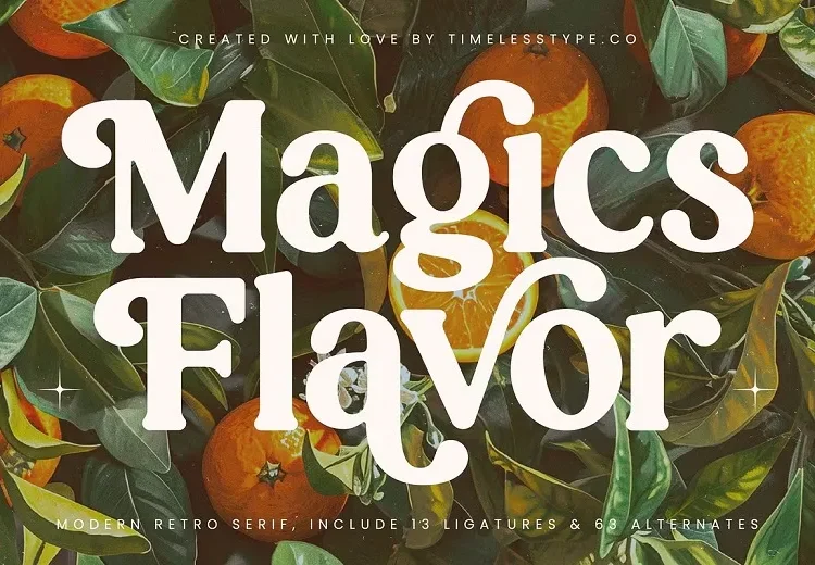 Magics Flavor Font Free Download Serif