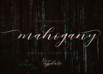 Mahogany Script Font Free Download Calligraphy