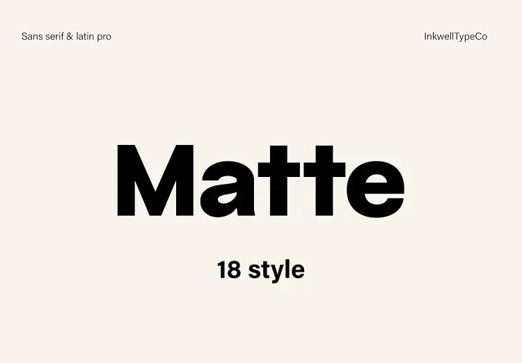 Matte Font Family Free Download Sans Serif