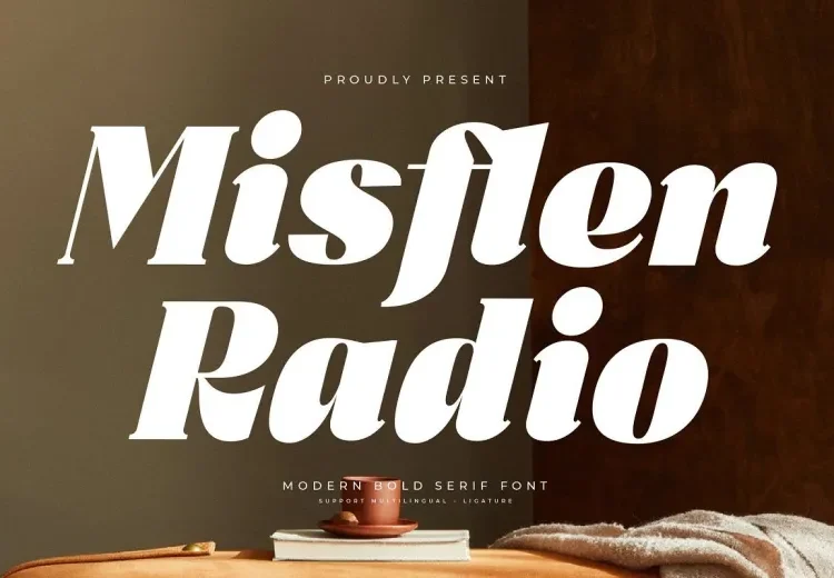 Misflen Radio Font Free Download Serif