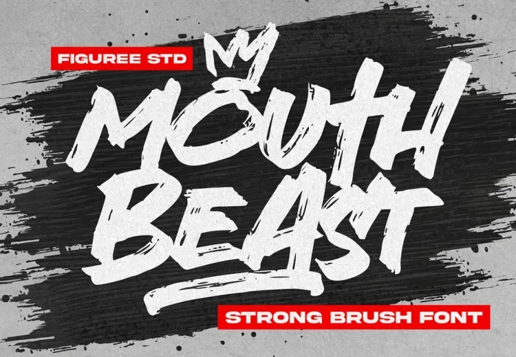 Mouth Beast Font Free Download Brush