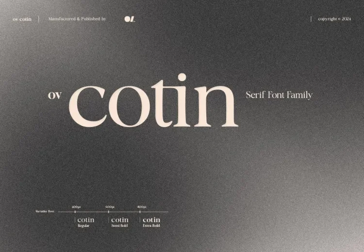 OV Cotin Font Free Download Serif