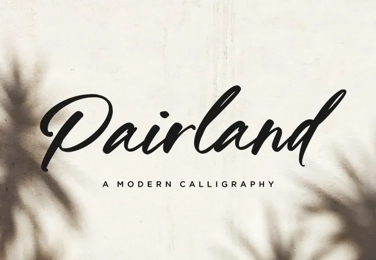 Pairland Font Free Download Calligraphy