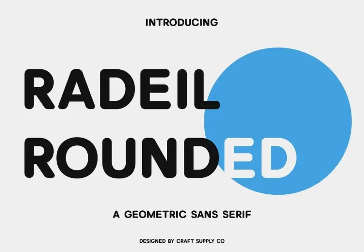 Radeil Rounded Font Free Download Sans Serif