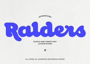 Ralders Font Free Download Retro
