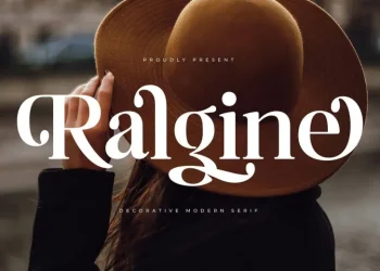 Ralgine Font Free Download Serif
