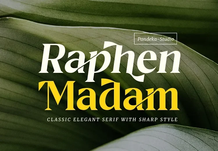Raphen Madam Font Free Download Serif