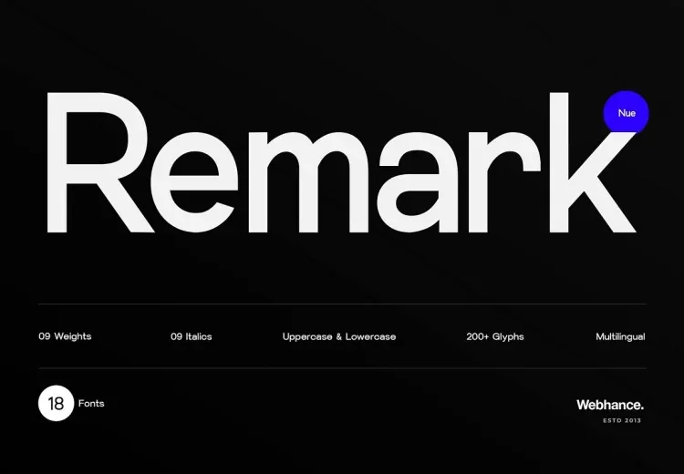 Remark Nue Font Family Free Download Sans Serif
