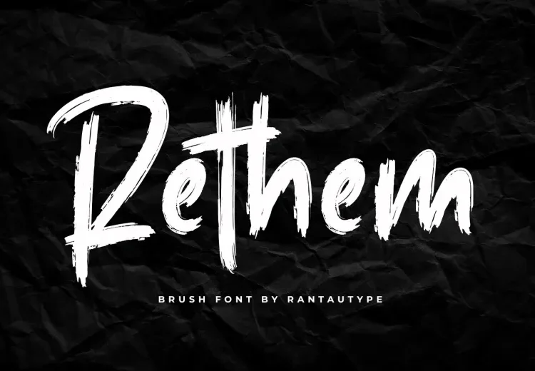 Rethem Font Free Download Brush