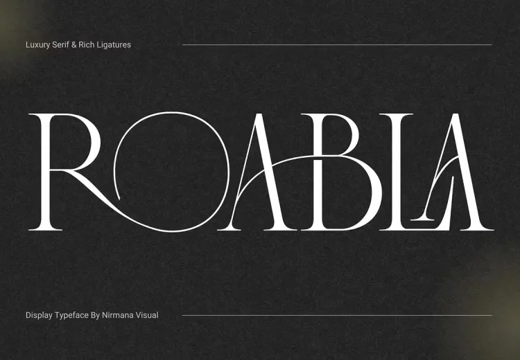 Roabla Font Free Download Serif