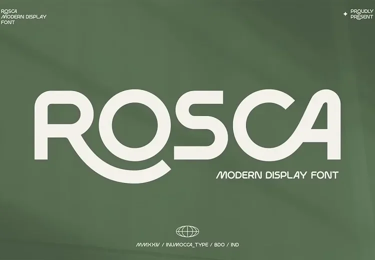 Rosca Font Free Download Display