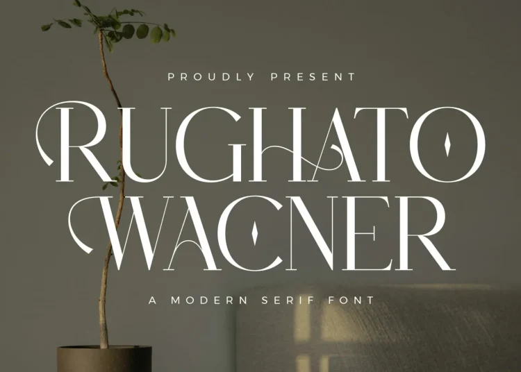 Rughato Wacner Font Free Download Serif