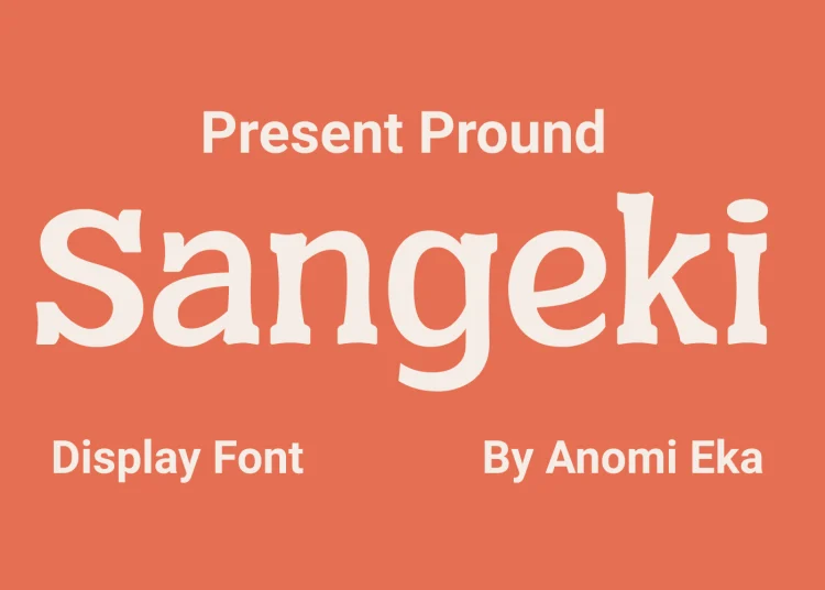 Sangeki Font Free Download Display