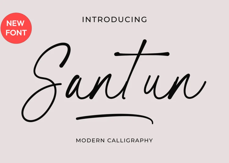 Santun Font Free Download Calligraphy