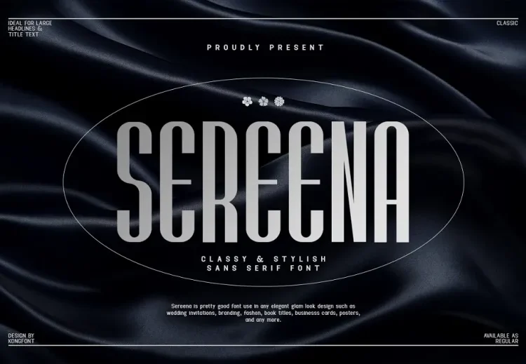 Sereena Font Free Download Sans Serif