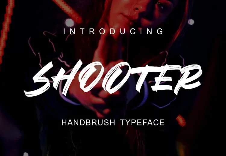 Shooter Font Free Download Brush