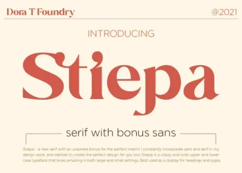 Stiepa Font Free Download Serif