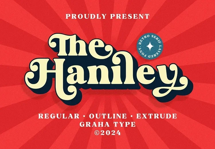 The Haniley Font Free Download Serif