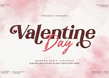 Valentine Day Font Free Download Serif