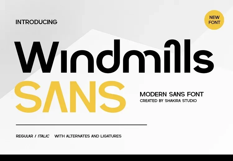 Windmills Font Free Download Sans Serif
