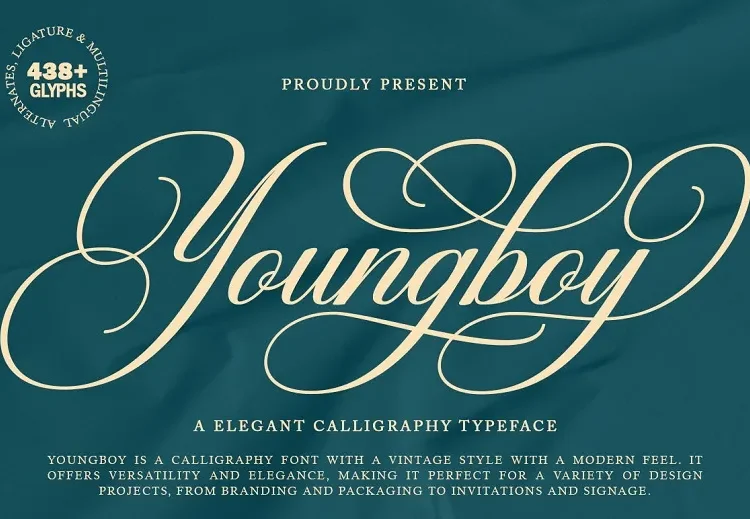 Youngboy Font Free Download Calligraphy