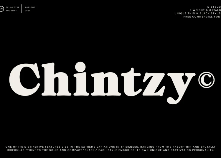 ZT Chintzy Font