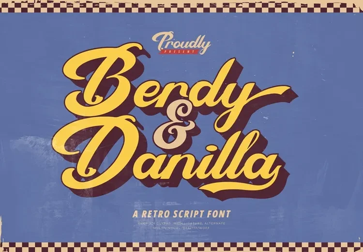 Berdy Danilla Font Free Download Retro
