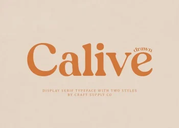 Calive Drawn Font Free Download Serif