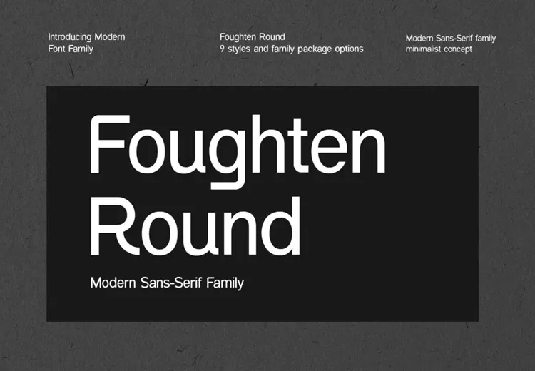 Fougten Round Font Family Free Download Sans Serif