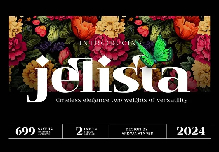 Jelista Font Free Download Serif