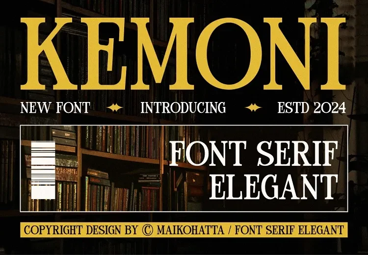 Kemoni Font Free Download Serif