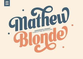 Mathew Blonde Font Free Download Display