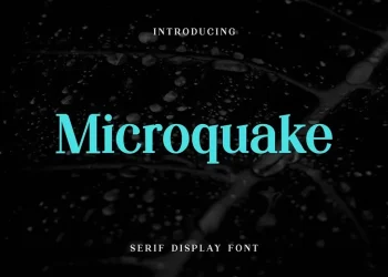 Microquake Font Free Download Serif