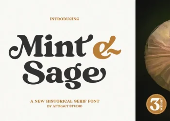 Mint and Sage Font Free Download Serif