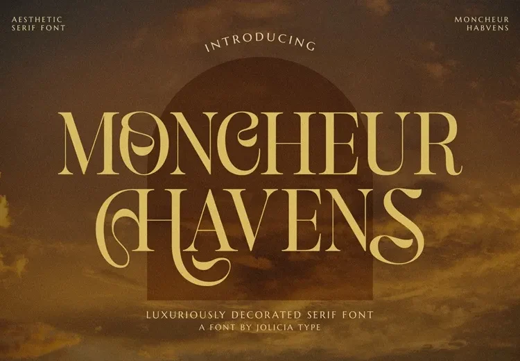 Moncheur Havens Font Free Download Serif