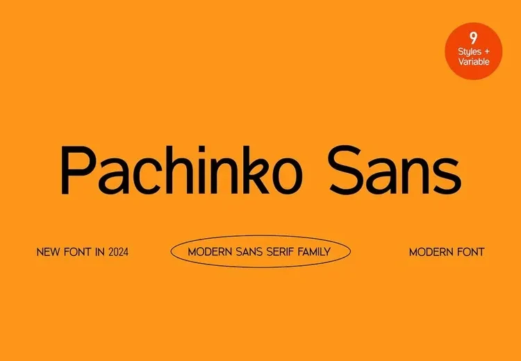 Pachinko Sans Font Family Free Download Sans Serif