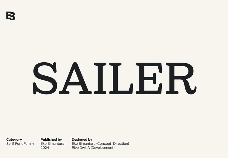 Sailer Font Family Free Download Serif