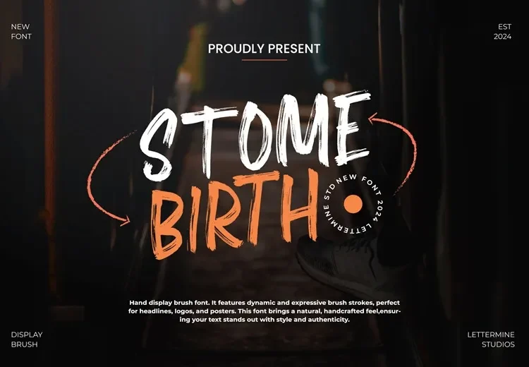 Stome Birth Font Free Download Brush