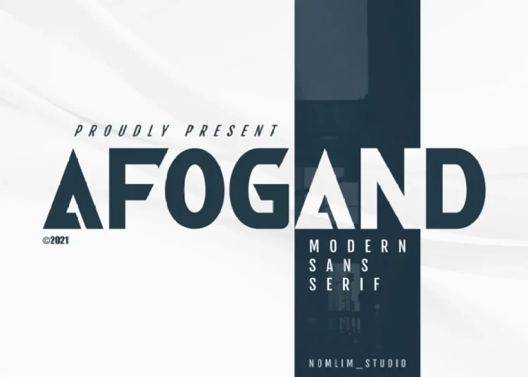 Afogand Font Free Download Sans Serif