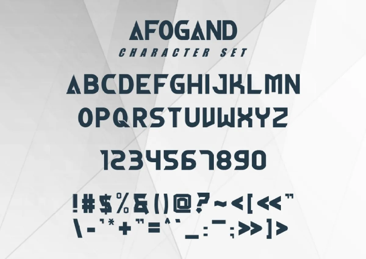 Afogand Font Free Download Sans Serif