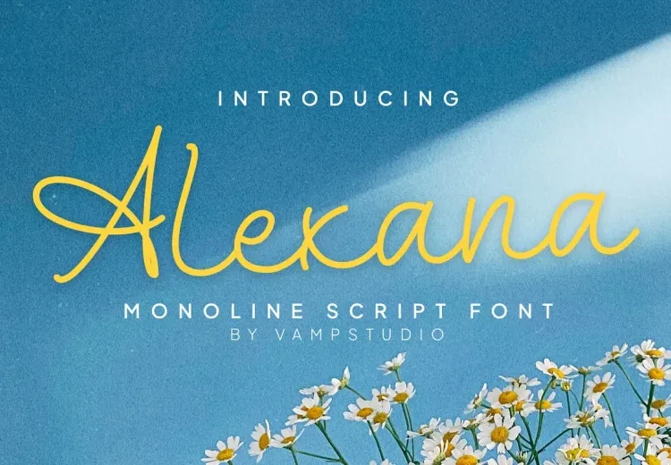 Alexana Font Free Download Monoline