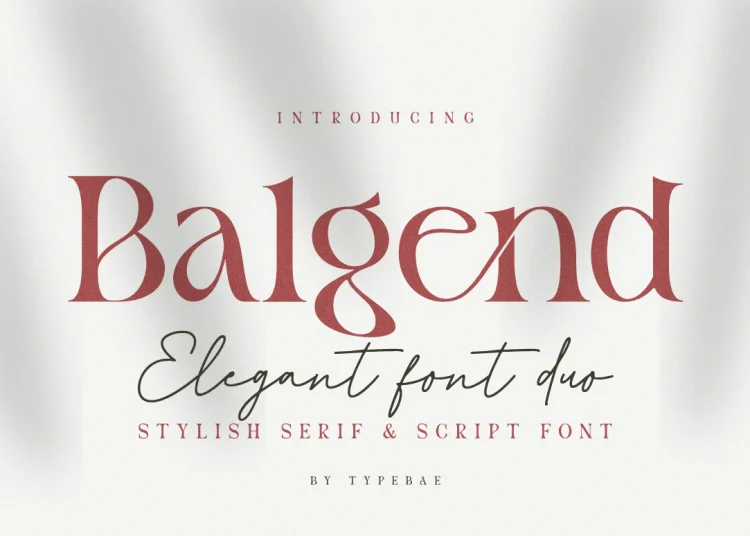 Balgend Font Free Download Script