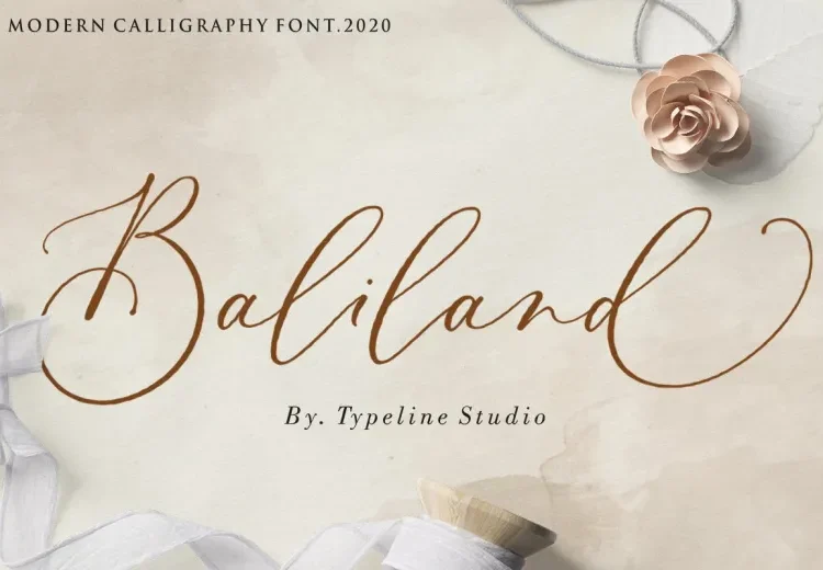 Baliland Font Free Download Calligraphy